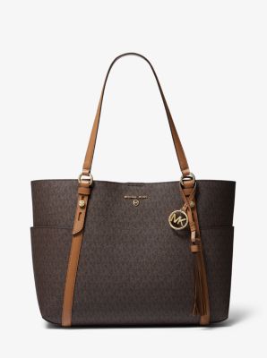 michael kors black logo tote