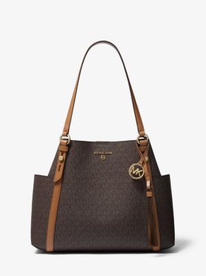 michael kors cream tote bag