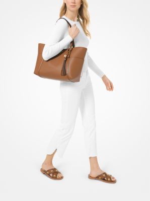 Sullivan Large Logo And Leather Tote Bag