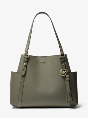 Sullivan Large Saffiano Leather Tote Bag