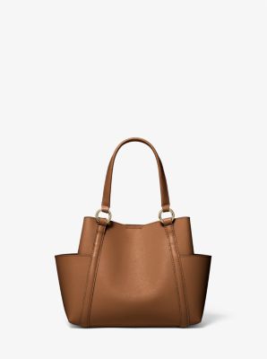 Michael Kors Sullivan Small Saffiano Leather Top-zip Tote Bag in Natural