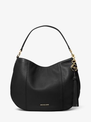 Brooke Large Pebbled Leather Shoulder Bag Michael Kors