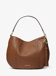 Brooke Large Pebbled Leather Shoulder Bag - LUGGAGE - 30T0GOKH3L