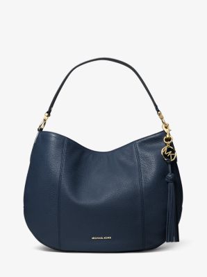 michael kors blue hobo bag