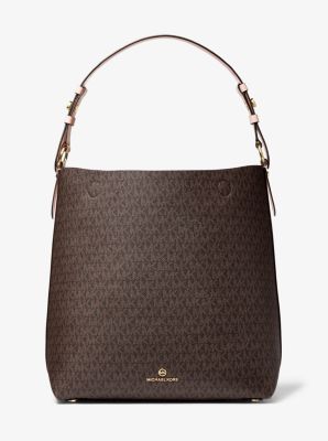 Lucy Large Logo and Leather Shoulder Bag image number 0