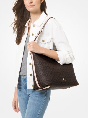 Lucy Large Logo and Leather Shoulder Bag image number 2