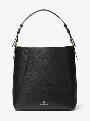 Lucy Large Pebbled Leather Shoulder Bag image number 0