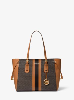 Voyager Medium Logo Stripe Tote Bag | Michael Kors