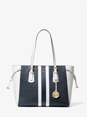 Michael kors blue striped purse online