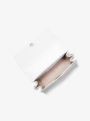 Hayden Medium Crocodile Embossed Leather Messenger Bag Michael Kors