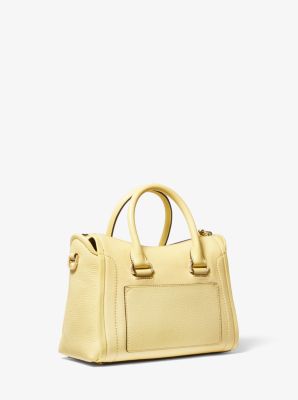 Carine Small Studded Pebbled Leather Satchel