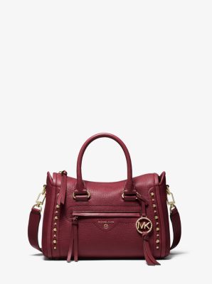  Michael Kors Voyager Small Pebbled Leather Tote Bag (Dk Berry)  : Clothing, Shoes & Jewelry