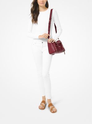 Carine small sale pebbled leather satchel