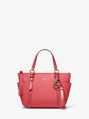 Nomad Small Saffiano Leather Top-Zip Tote Bag | Michael Kors