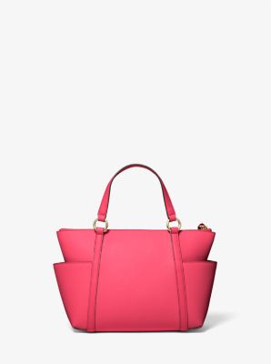 Nomad Small Saffiano Leather Top-Zip Tote Bag | Michael Kors