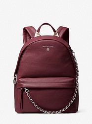 Slater Medium Pebbled Leather Backpack - MERLOT - 30T0S04B1L