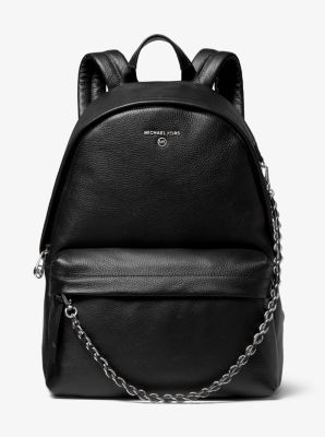 michael kors large leather backpack