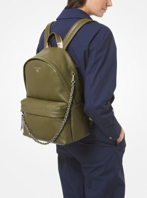 Slater Large Pebbled Leather Backpack image number 3