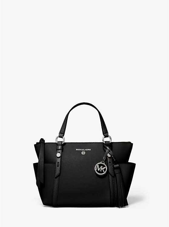 Sullivan Small Saffiano Leather Top-Zip Tote Bag image number 0
