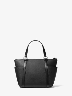 Sullivan Small Saffiano Leather Top-Zip Tote Bag image number 3