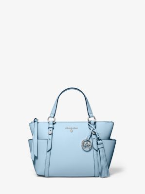 Bolso tote Sullivan peque&ntilde;o de piel saffiano con cremallera superior in CHAMBRAY | Michael Kors