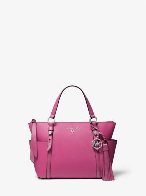 PRADA Monochrome Saffiano Leather Small Tote Bag Dusty Pink