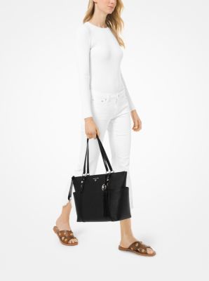 Sullivan Small Saffiano Leather Top-Zip Tote Bag