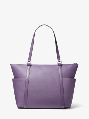 Sullivan Large Saffiano Leather Top-Zip Tote Bag image number 3