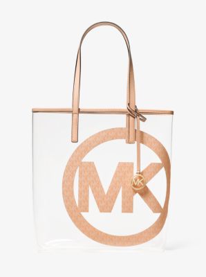 The Michael Large Logo Charm Clear Tote Bag | Michael Kors