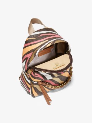 Slater Extra-Small Metallic Zebra Logo Convertible Backpack