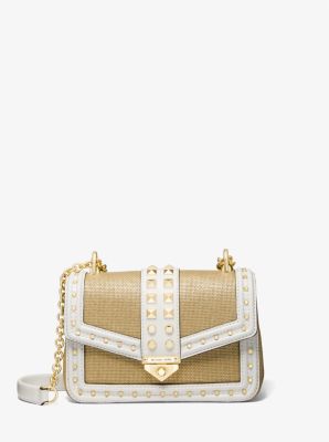 Michael kors white clearance studded bag