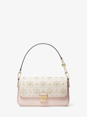 Bradshaw Small Embellished Logo and Leather Convertible Shoulder Bag