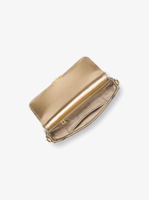 Bradshaw Small Woven Metallic Leather Shoulder Bag