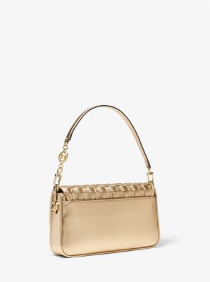 Bradshaw Small Woven Metallic Leather Shoulder Bag