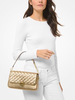 Bradshaw Small Woven Metallic Leather Shoulder Bag
