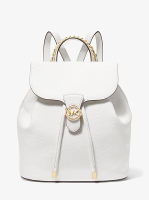 Mina Large Pebbled Leather Backpack