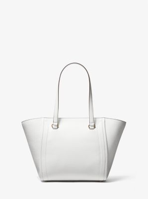 Carine Medium Studded Pebbled Leather Tote Bag | Michael