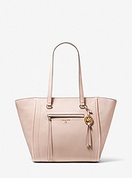 Carine Large Pebbled Leather Tote Bag - SOFT PINK - 30T1GCCT3L
