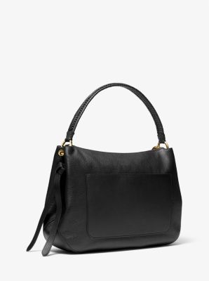 Grand Extra-Large Pebbled Leather Shoulder Bag