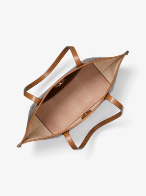 Bolso tote Jane grande con logotipos in MARR&Oacute;N/BELLOTA | Michael Kors