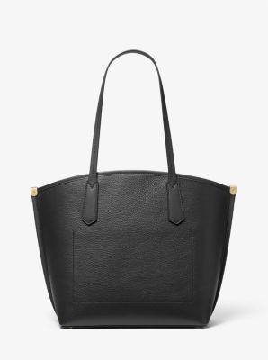Bolso tote Jane grande de piel granulada in NEGRO | Michael Kors