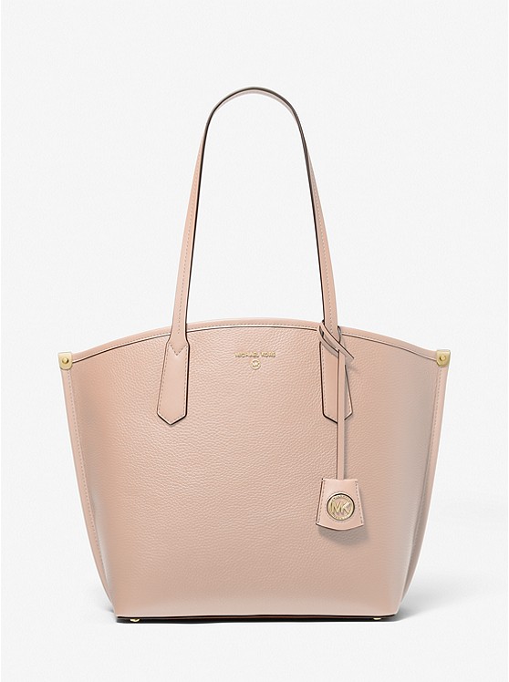 Michael Kors Leather Jane Large Travel Tote Bag (Soft Pink)