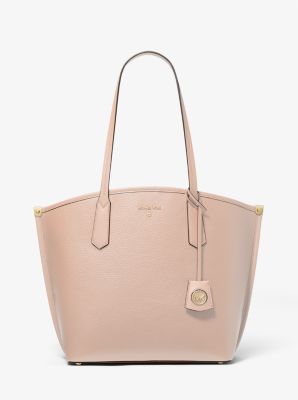 Michael Kors Jane Large Pebbled Leather Tote Bag In Pink | ModeSens