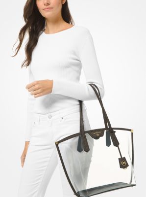 Michael kors clear hot sale tote bags