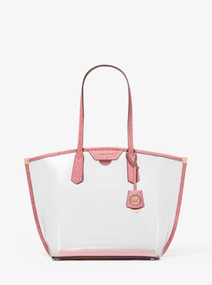 Michael Kors Jane Large Clear Tote Bag In Pink | ModeSens