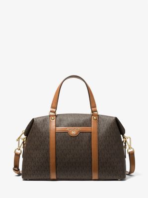 beck medium logo leather tote bag