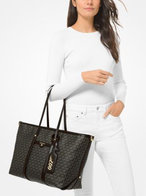 MMK x 007 Beck Large Metallic Logo Tote Bag | Michael Kors