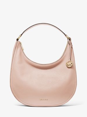 lydia large pebbled leather shoulder bag