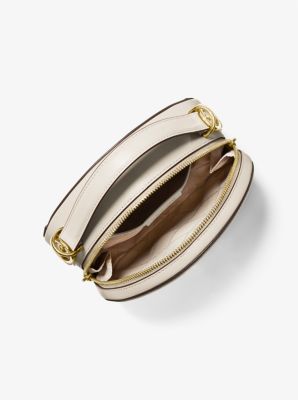 Delaney Medium Logo Embossed Leather Canteen Crossbody Bag