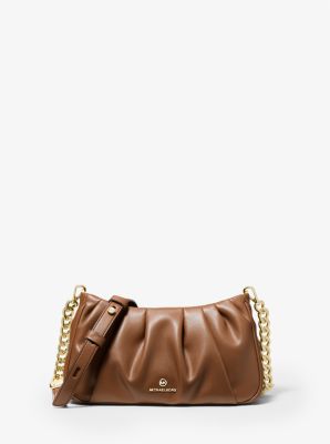 Hannah Small Pleated Convertible Clutch Michael Kors